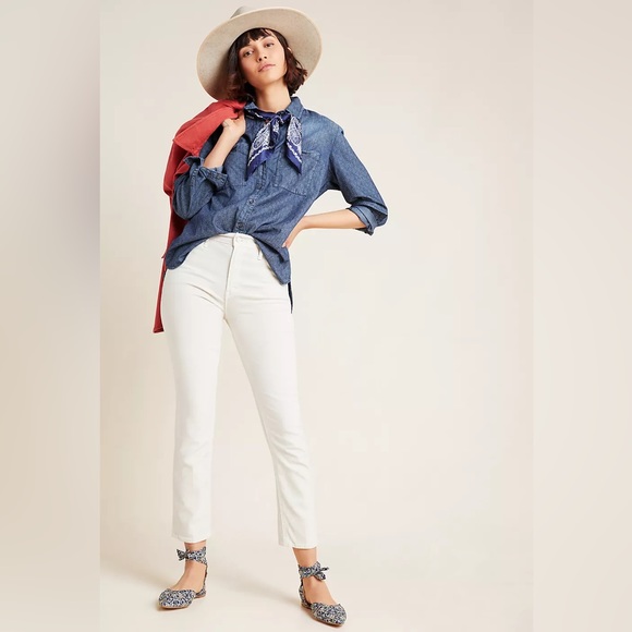 Anthropologie Pilcro The Cate Classic Denim Buttondown - Picture 5 of 11